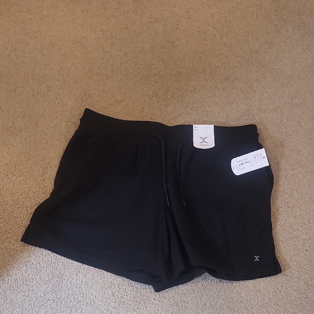 Xersion Black High-Rise Shorts